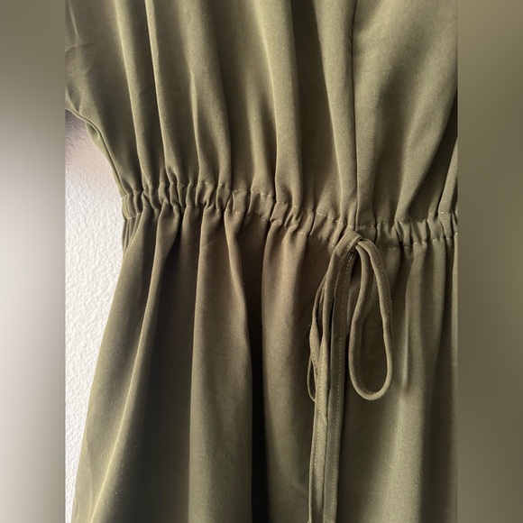 Green Ruffle Romper - Picture 3 of 5